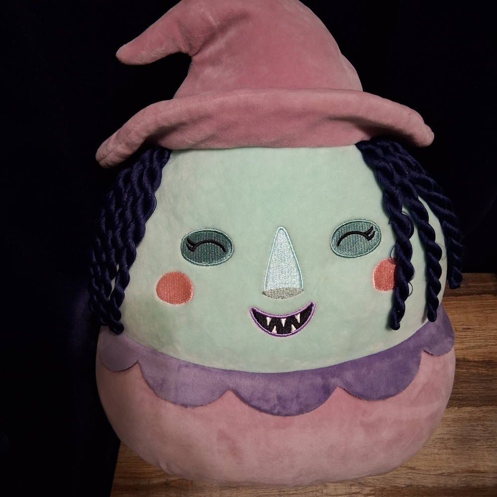 Disney Nightmare Before Christmas Shock 16" Halloween Squshmallow‎ EUC